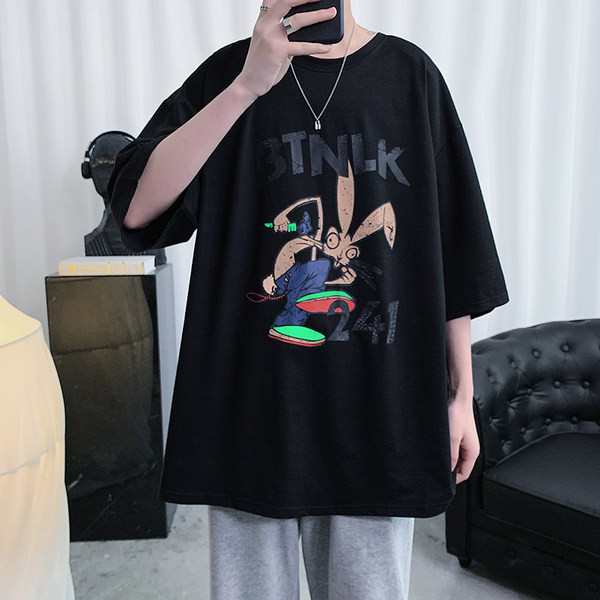 Tricou lat de vară cu aplicație colorată