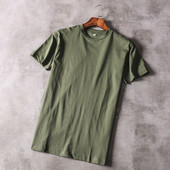 Tricou barbatesc cu maneca scurta - culoare verde