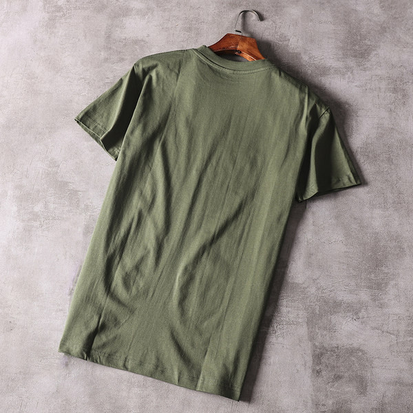 Tricou barbatesc cu maneca scurta - culoare verde