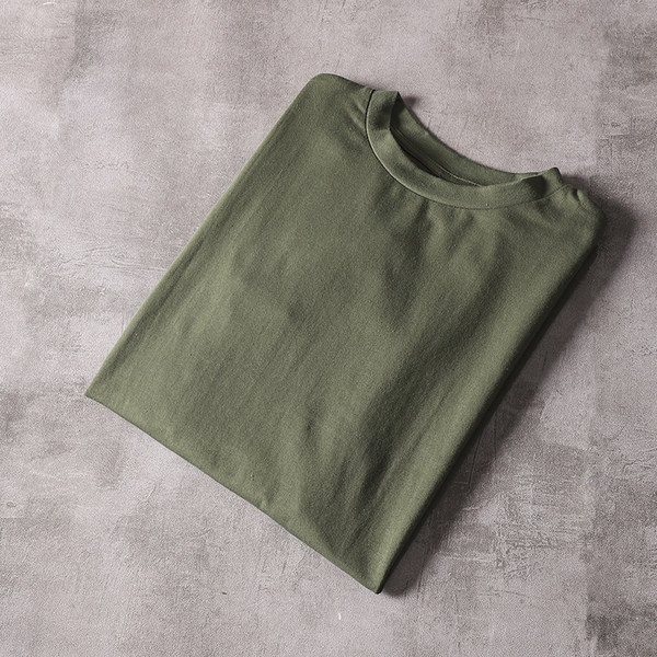 Tricou barbatesc cu maneca scurta - culoare verde