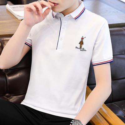 Bluza barbati model nou cu broderie si guler clasic - mai multe culori