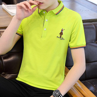 Bluza barbati model nou cu broderie si guler clasic - mai multe culori