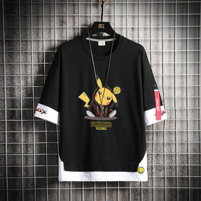 Casual ανδρικό μπλουζάκι με στρογγυλή λαιμόκοψη και κοντά μανίκια - διάφορα χρώματα