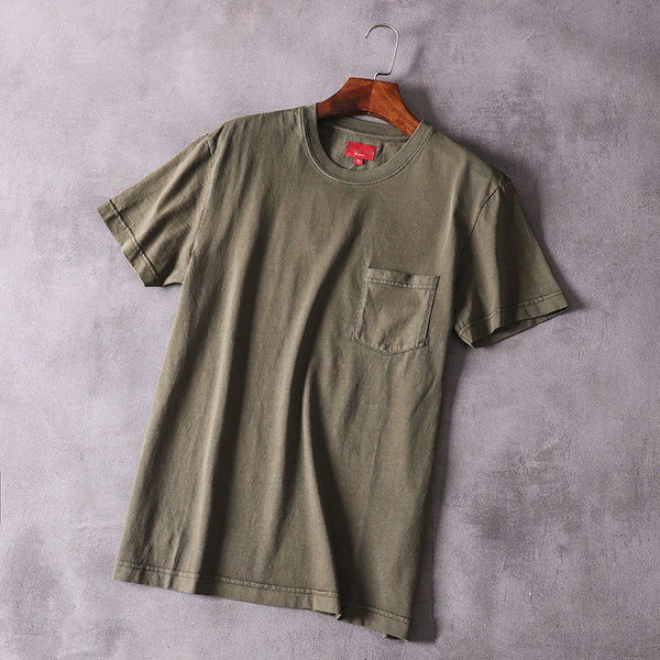 Muška majica s kratkim rukavima i džepom