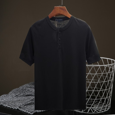 Tricou pentru bărbați cu mâneci scurte și nasturi