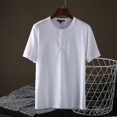 Tricou pentru bărbați cu mâneci scurte și nasturi