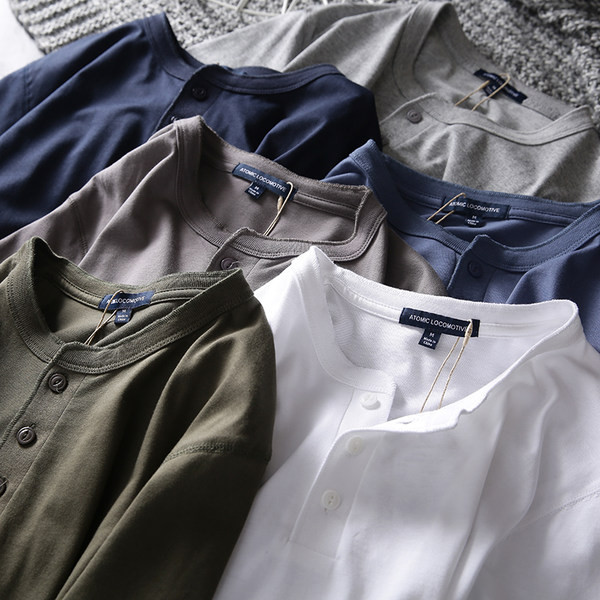 Tricou pentru bărbați cu mâneci scurte și nasturi