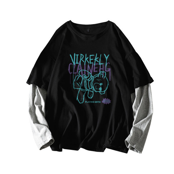 Bluza barbati casual cu aplicatie - model lat