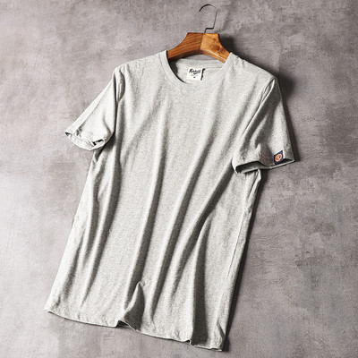 Tricou casual barbatesc cu decolteu oval si maneci scurte