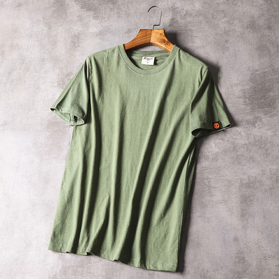 Tricou casual barbatesc cu decolteu oval si maneci scurte