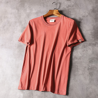 Tricou casual barbatesc cu decolteu oval si maneci scurte