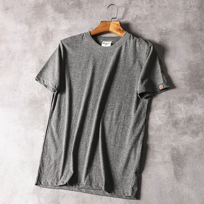 Tricou casual barbatesc cu decolteu oval si maneci scurte