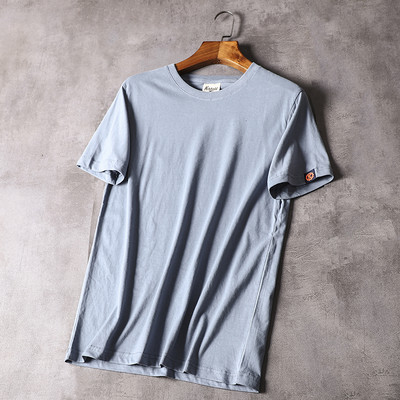 Tricou casual barbatesc cu decolteu oval si maneci scurte