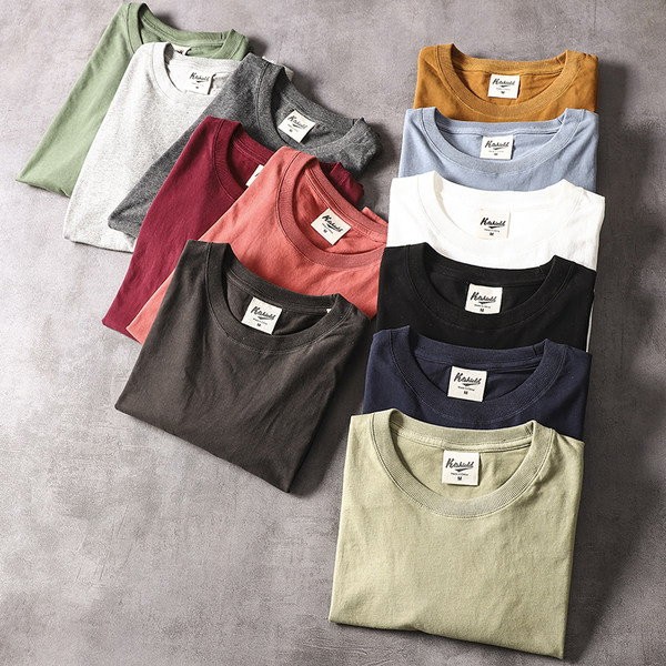 Tricou casual barbatesc cu decolteu oval si maneci scurte