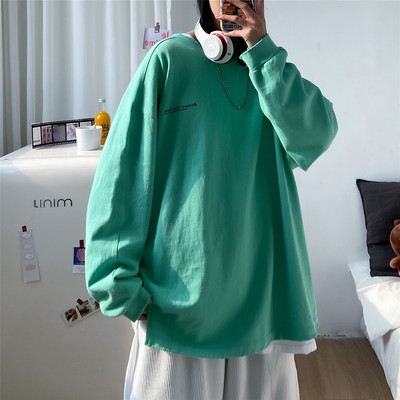 Bluză bărbătească largă cu mâneci lungi în patru culori