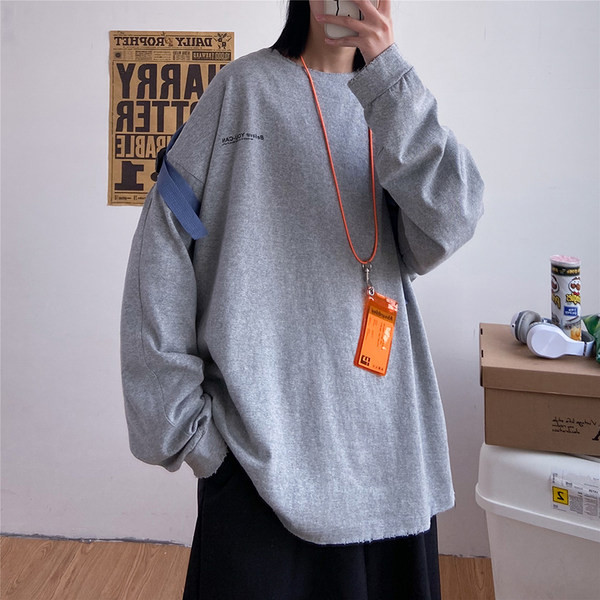 Bluză bărbătească largă cu mâneci lungi în patru culori