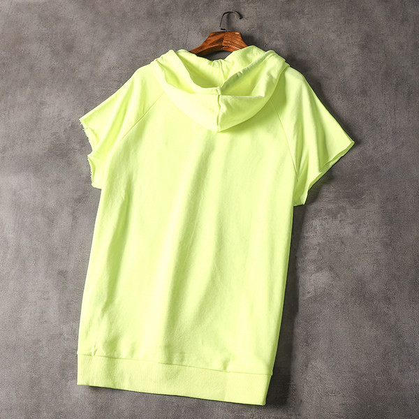 Bluză casual bărbătească cu glugă și buzunar