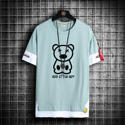 Moderna muška majica s aplikacijom i džepom u više boja