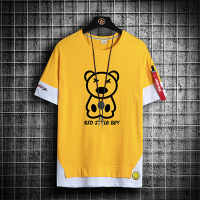 Moderna muška majica s aplikacijom i džepom u više boja