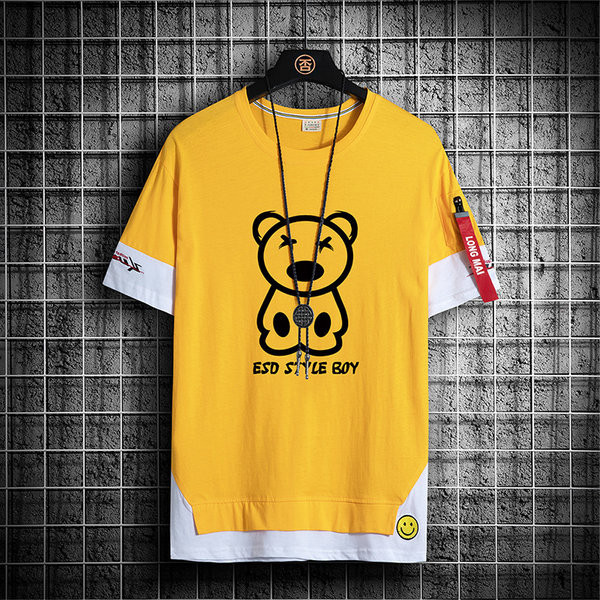 Moderna muška majica s aplikacijom i džepom u više boja