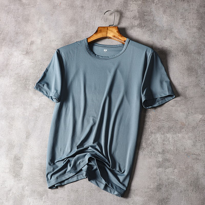 Ležerna muška majica s kratkim rukavima i okruglim izrezom