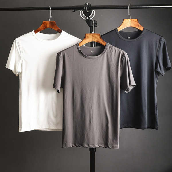 Ležerna muška majica s kratkim rukavima i okruglim izrezom