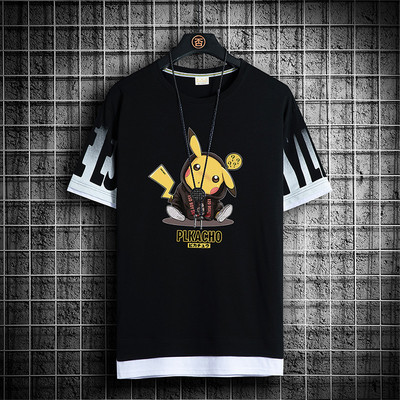 Tricou barbatesc model nou cu decolteu oval si imprimeu-mai multe culori