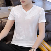 Tricou barbatesc cu decolteu spitz - doua modele