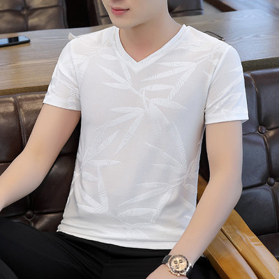 Tricou barbatesc cu decolteu spitz - doua modele