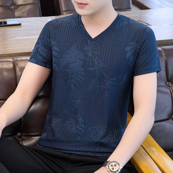 Tricou barbatesc cu decolteu spitz - doua modele