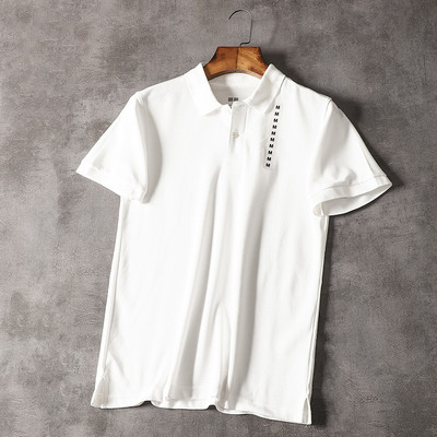 Bluză pentru bărbați cu mâneci scurte și guler clasic