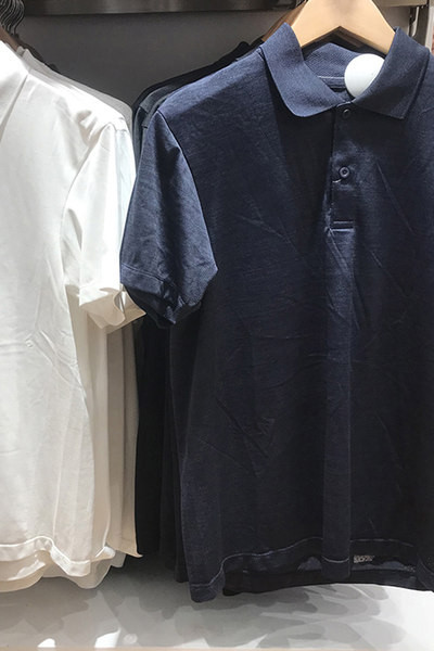 Bluză pentru bărbați cu mâneci scurte și guler clasic