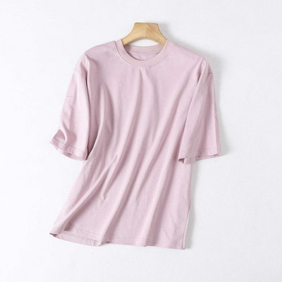 Tricou uni monocolor cu maneci 3/4 pentru barbati