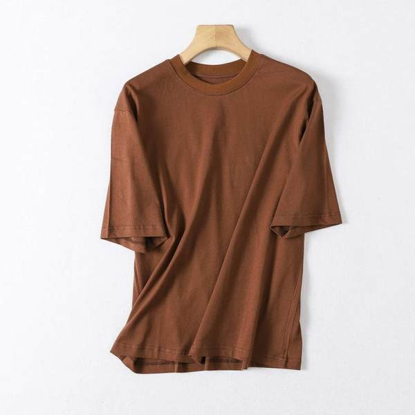 Tricou uni monocolor cu maneci 3/4 pentru barbati