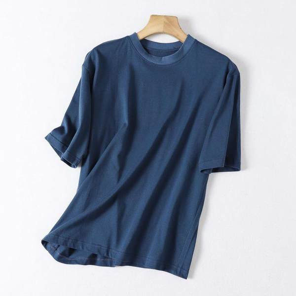 Tricou uni monocolor cu maneci 3/4 pentru barbati