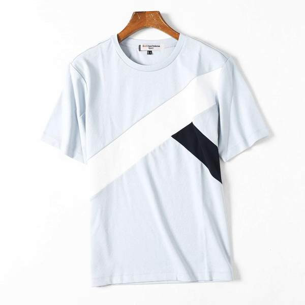 Tricou de vară pentru bărbați de culoare albastră