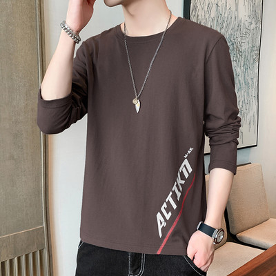 Bluză casual bărbătească cu mâneci lungi și decolteu rotund - mai multe aplicații