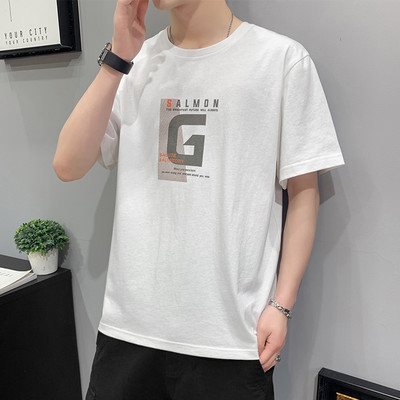 Ljetna muška majica s ovalnim izrezom i kratkim rukavima