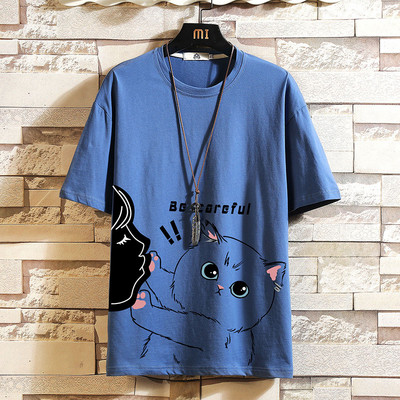 Novi model muške majice sa aplikacijama i kratkim rukavima - više boja