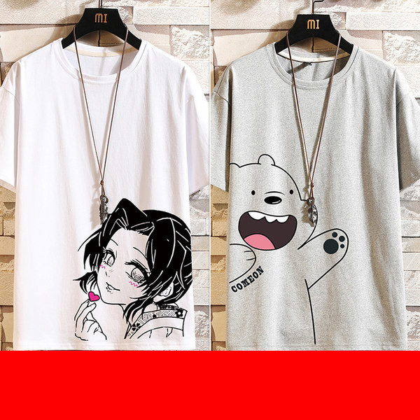 Novi model muške majice sa aplikacijama i kratkim rukavima - više boja