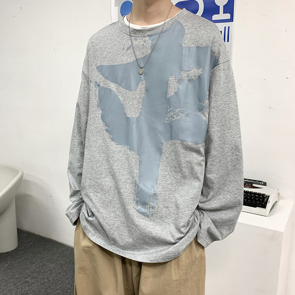 Tricou casual barbatesc si maneci lungi in mai multe culori