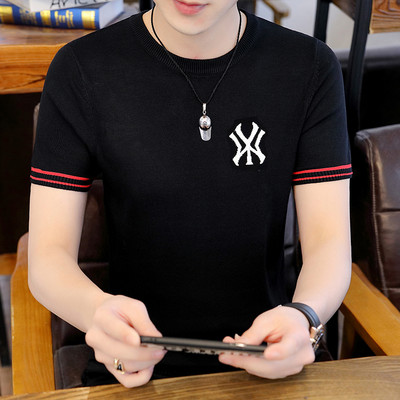 Muška moderna majica s ovalnim izrezom - više modela