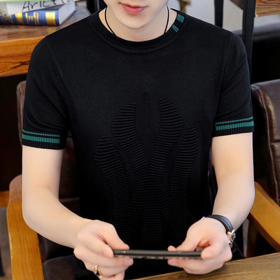 Muška moderna majica s ovalnim izrezom - više modela