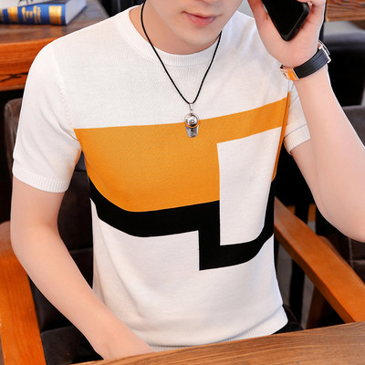 Muška moderna majica s ovalnim izrezom - više modela