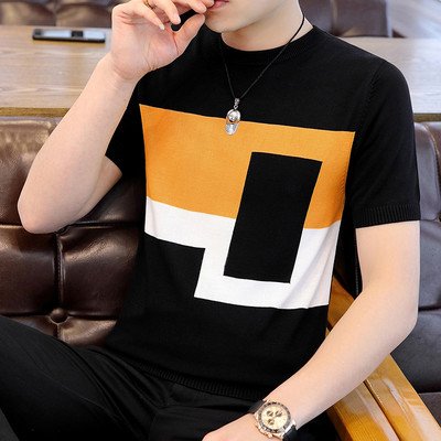 Muška moderna majica s ovalnim izrezom - više modela