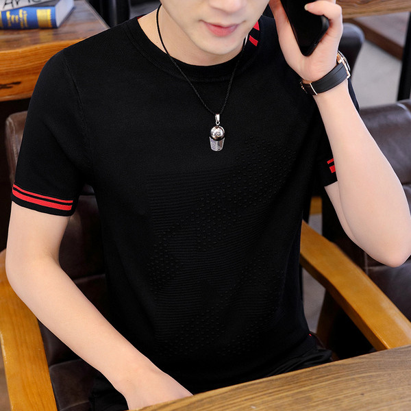 Muška moderna majica s ovalnim izrezom - više modela