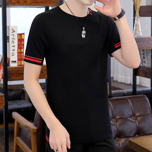 Muška moderna majica s ovalnim izrezom - više modela