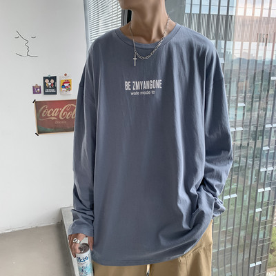 Bluză bărbătească cu inscripție - model larg