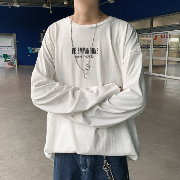 Bluză bărbătească cu inscripție - model larg