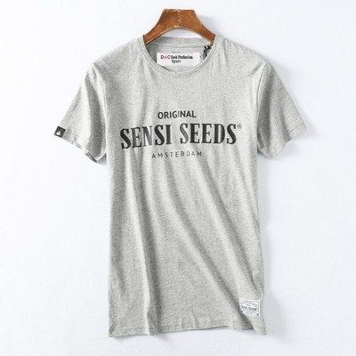 Ежедневна лятна тениска с надписи за мъже